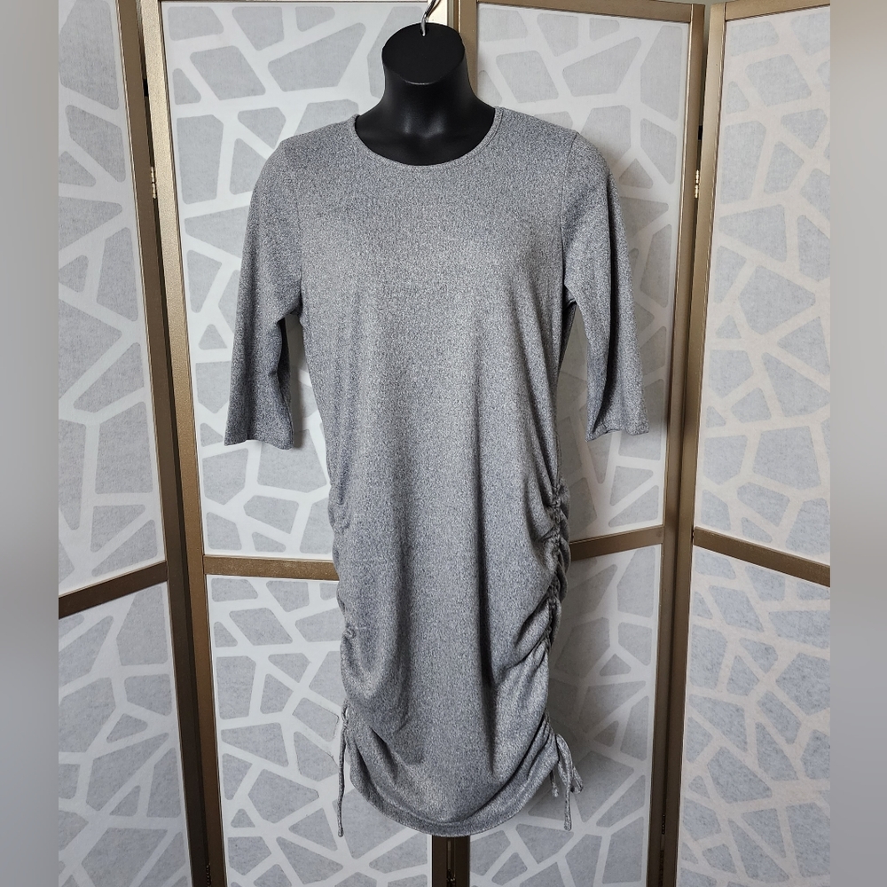 Plus-size Ruched Dress | Size 2X | Gray
